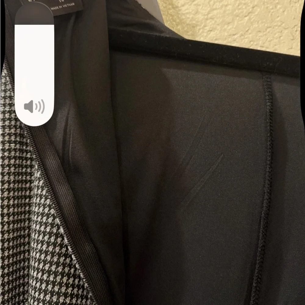 Lane Bryant Black and Shimmery Silver Dressy Holiday Jumpsuit wide legs - Picture 9 of 10